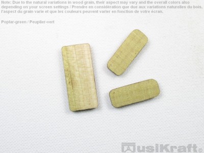 Poplar-green wood inserts (set)